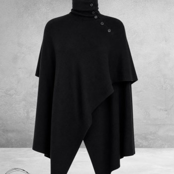 NOEN Poncho Trui Zwart