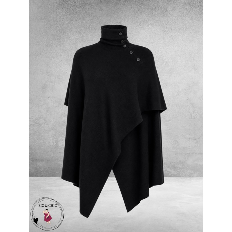 NOEN Poncho Trui Zwart