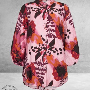 NOEN Blouse-Shirt in Wild Roze