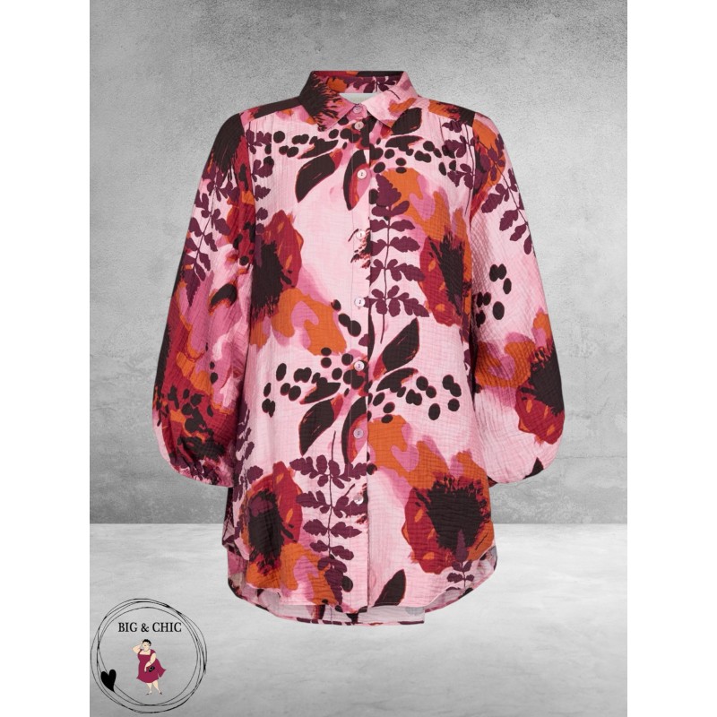 NOEN Blouse-Shirt in Wild Roze