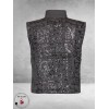 NOEN Gilet Grijs/Streep/Pailletten