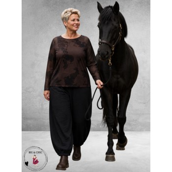 NOEN Ballonbroek Jacquard Zwart