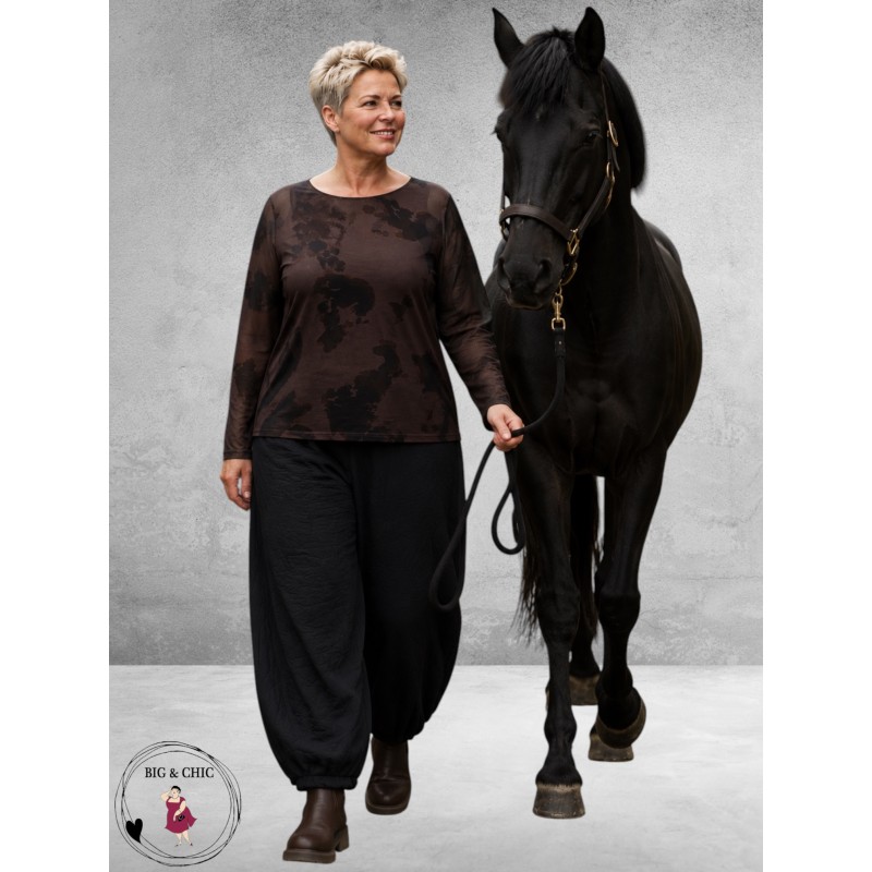 NOEN Ballonbroek Jacquard Zwart