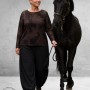 NOEN Ballonbroek Jacquard Zwart