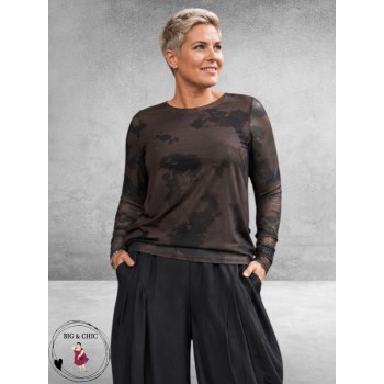 NOEN Shirt Mesh Bruin/Zwart