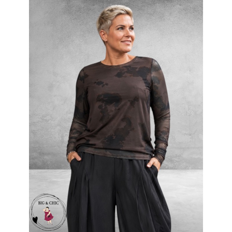 NOEN Shirt Mesh Bruin/Zwart