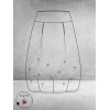 NOEN Rok Ballon Borduursels/Parels