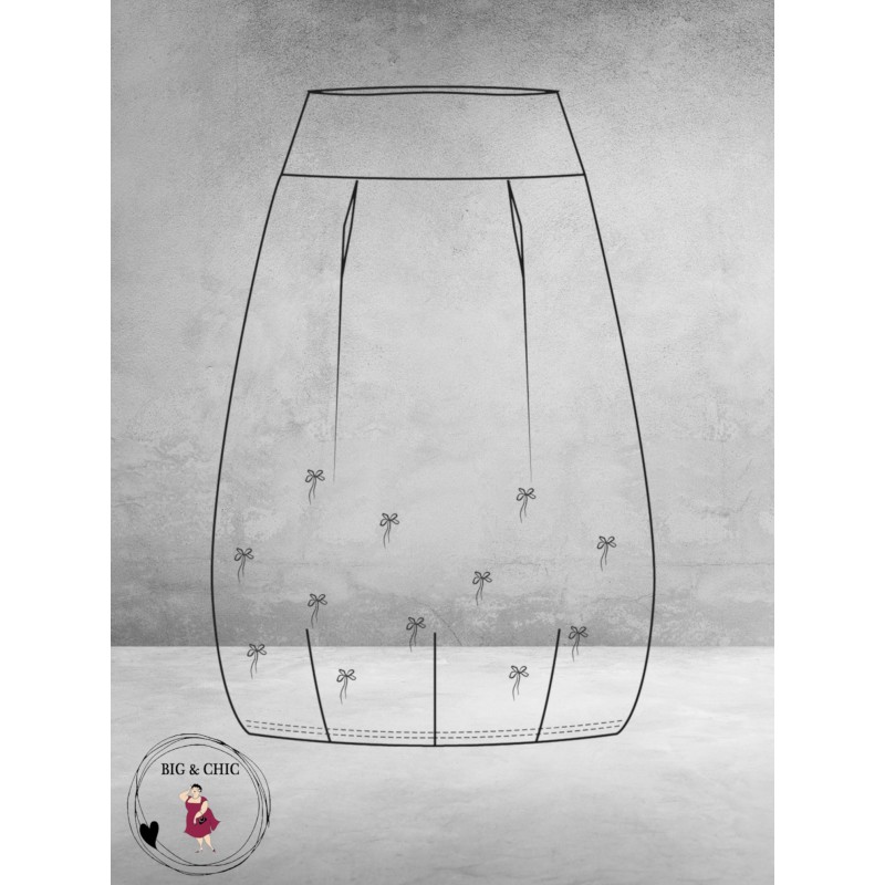 NOEN Rok Ballon Borduursels/Parels