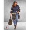 NOEN Longblouse/Jurk Blauw/Multi