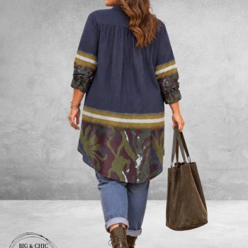 NOEN Longblouse/Jurk Blauw/Multi
