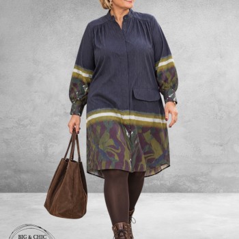 NOEN Longblouse/Jurk Zwart/Multi
