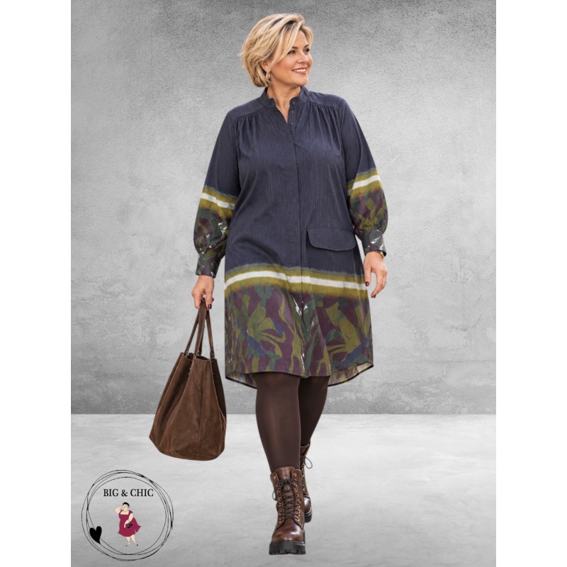 NOEN Longblouse/Jurk Blauw/Multi