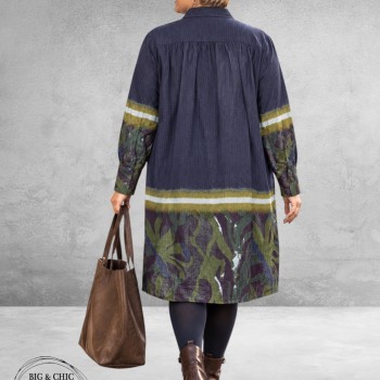 NOEN Longblouse/Jurk Zwart/Multi