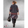 NOEN Longblouse/Jurk Zwart/Multi
