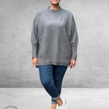 NO.1 BY OX Trui Turtle Neck Grey