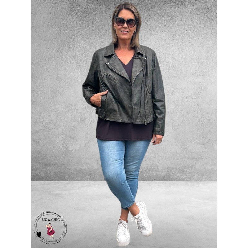 NO.1 BY OX Leren Biker Jas Vinted 