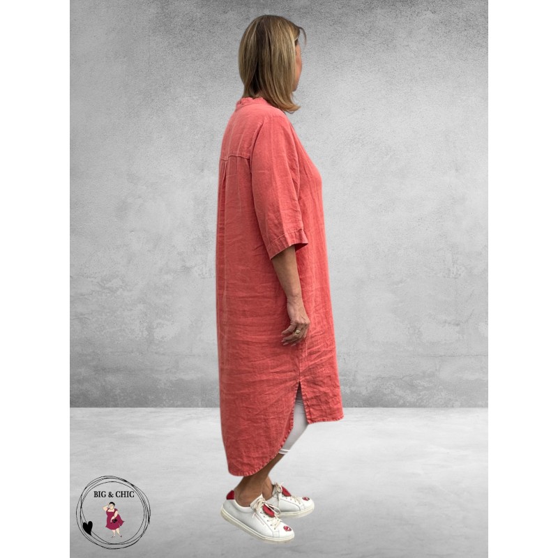 No.1 By OX Tuniek-Jurk Linnen Faded Rose