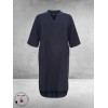No.1 By OX Tuniek-Jurk Linnen Dark Navy Blue