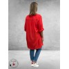 No.1 by OX Longblouse – Tijdloze Klassieker Tomato Red