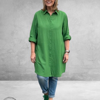 No.1 by OX Longblouse – Tijdloze Klassieker Mint Groen