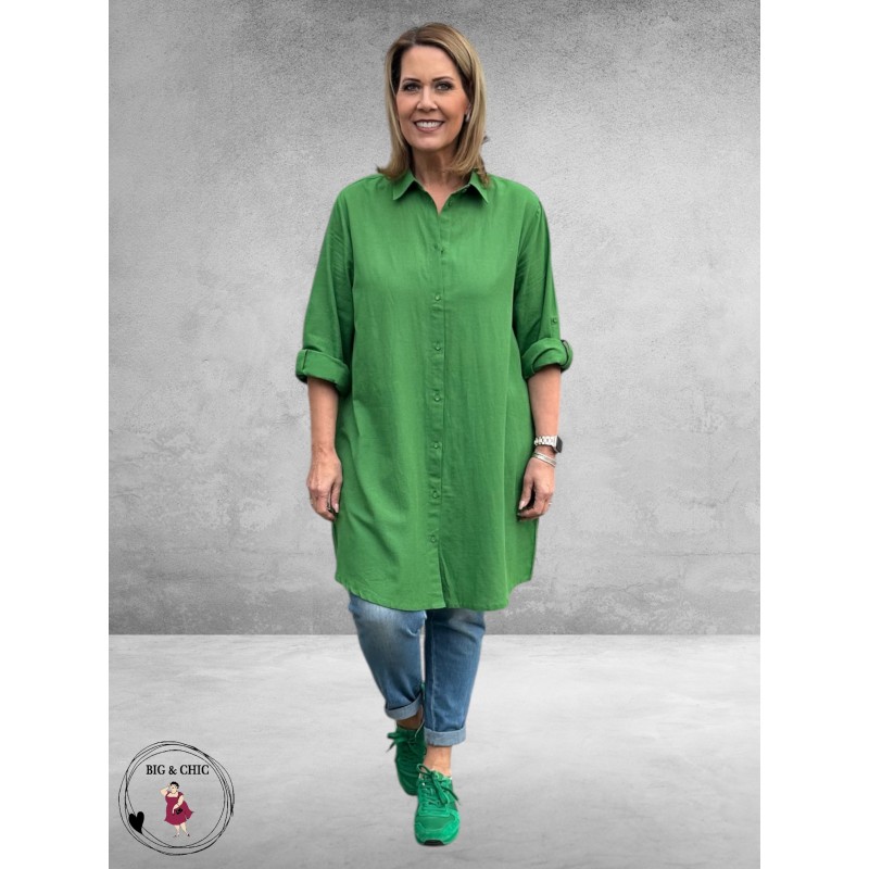 No.1 by OX Longblouse – Tijdloze Klassieker Mint Groen