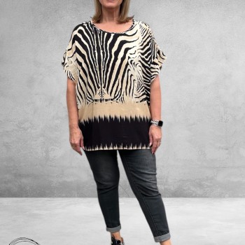 No.1 by OX Blouse-Shirt Tijgerprint