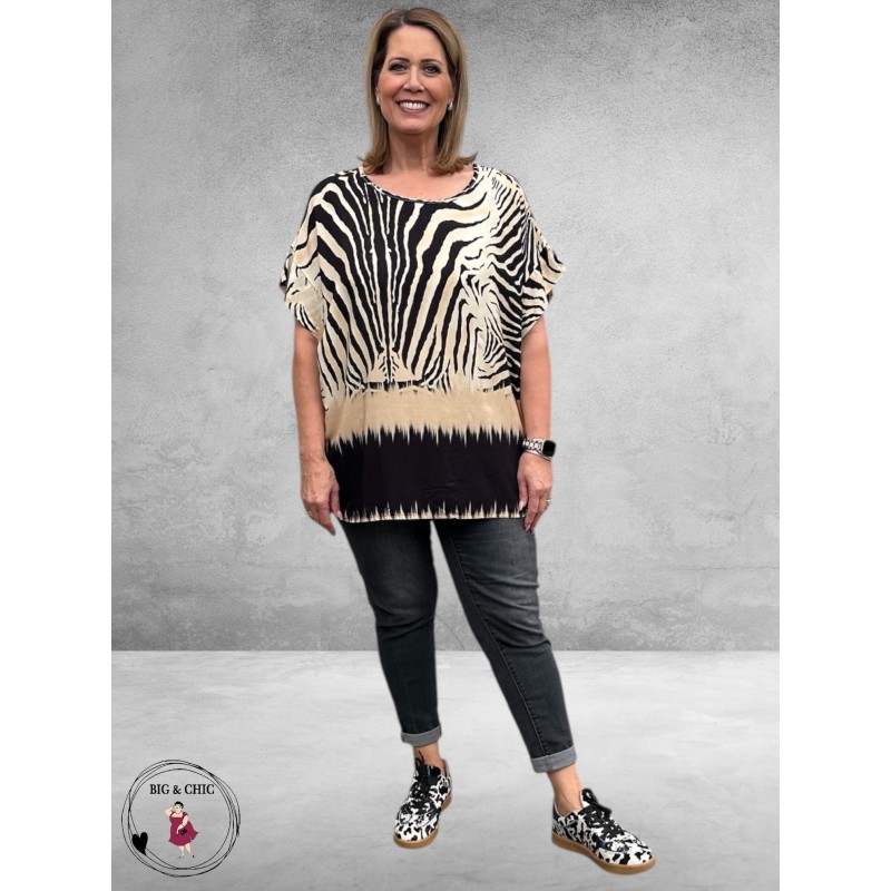 No.1 by OX Blouse-Shirt Tijgerprint