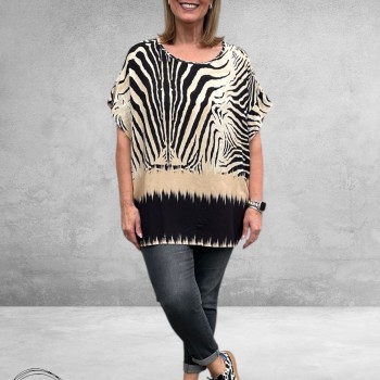 No.1 by OX Blouse-Shirt Tijgerprint