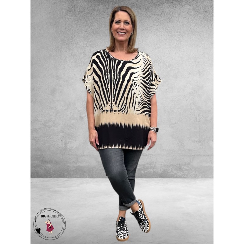 No.1 by OX Blouse-Shirt Tijgerprint