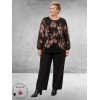 NO.1 By OX Blouse Plissé Bruin/Flowers