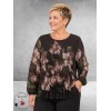 NO.1 By OX Blouse Plissé Bruin/Flowers
