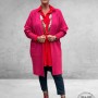 NO.1 BY OX Cardigan Long Ballonmouw  Magenta Pink