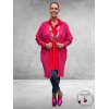 NO.1 BY OX Cardigan Long Ballonmouw  Magenta Pink