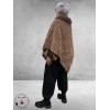BG Poncho Fake Fur Beige