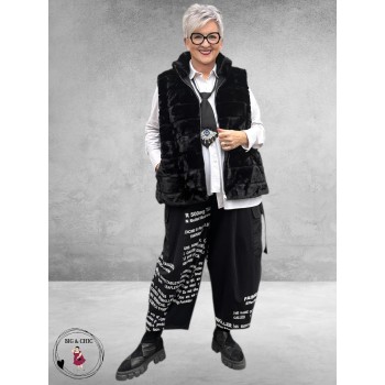 BG Gilet Faux Fur Zwart