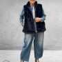 BG Gilet Faux Fur Blauw