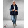 BG Gilet Faux Fur Blauw