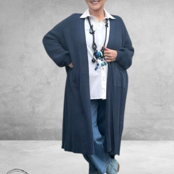 NEW COLLECTION Vest Gebreid Jeans Blauw