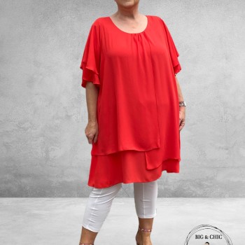 Only-M Tuniek Crepon GALA Corallo