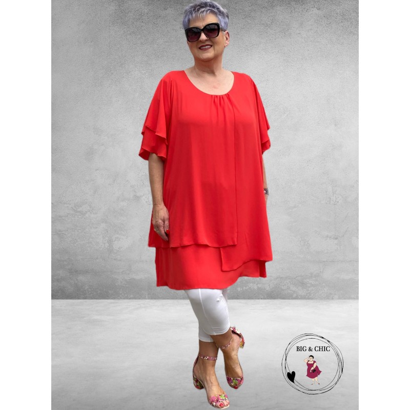 Only-M Tuniek Crepon GALA Corallo