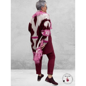 Only-M Travel Pantalon 036 Sporty STRAK BORDEAUX