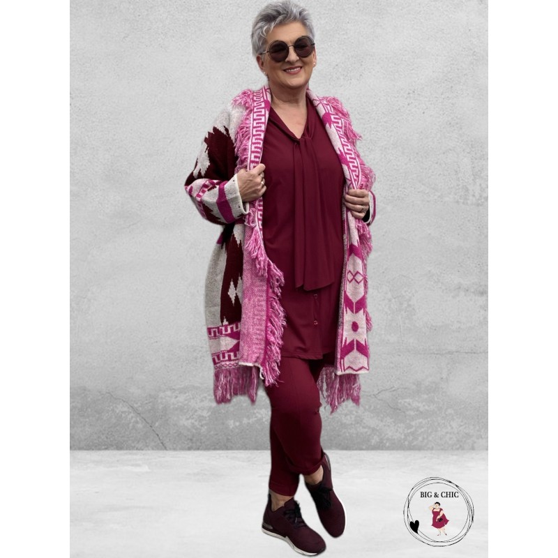 Only-M Travel Pantalon 036 Sporty STRAK BORDEAUX