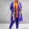 Only-M Travel Pantalon Enkel Broek  Met Splitje  VIOLETTA