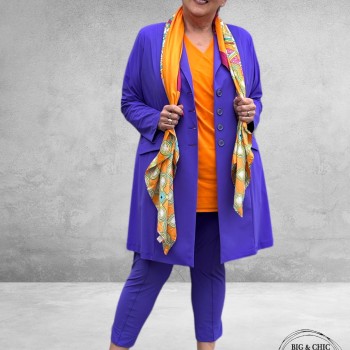 Only-M Travel Pantalon Enkel Broek  Met Splitje  VIOLETTA