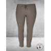 Only-M Travel Pantalon Enkel Broek  Met Splitje TAUPE