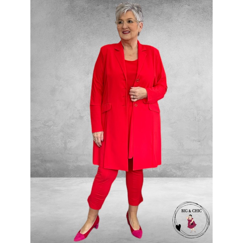 Only-M Travel Pantalon Enkel Broek  Met Splitje CORALLO