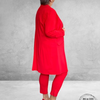 Only-M Travel Pantalon Enkel Broek  Met Splitje CORALLO