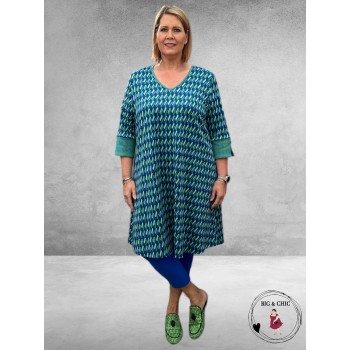 Only-M Travel Pantalon Enkel Broek  Met Splitje  Kobalt