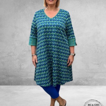 Only-M Travel Pantalon Enkel Broek  Met Splitje  Kobalt