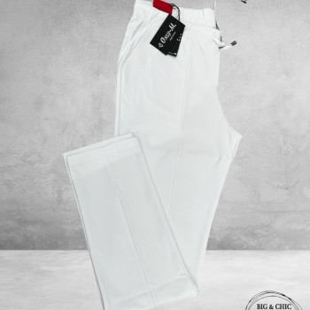 Only-M Travel Pantalon Sporty Strong 036  WIT